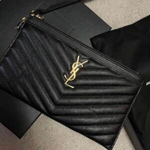 YSL Large Monogram Pouch